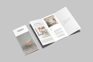 A4 Trifold Brochure Mockup