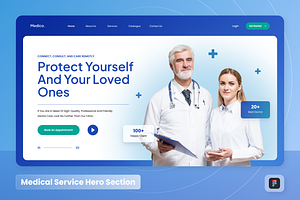 Medico - Medical Service Hero Header