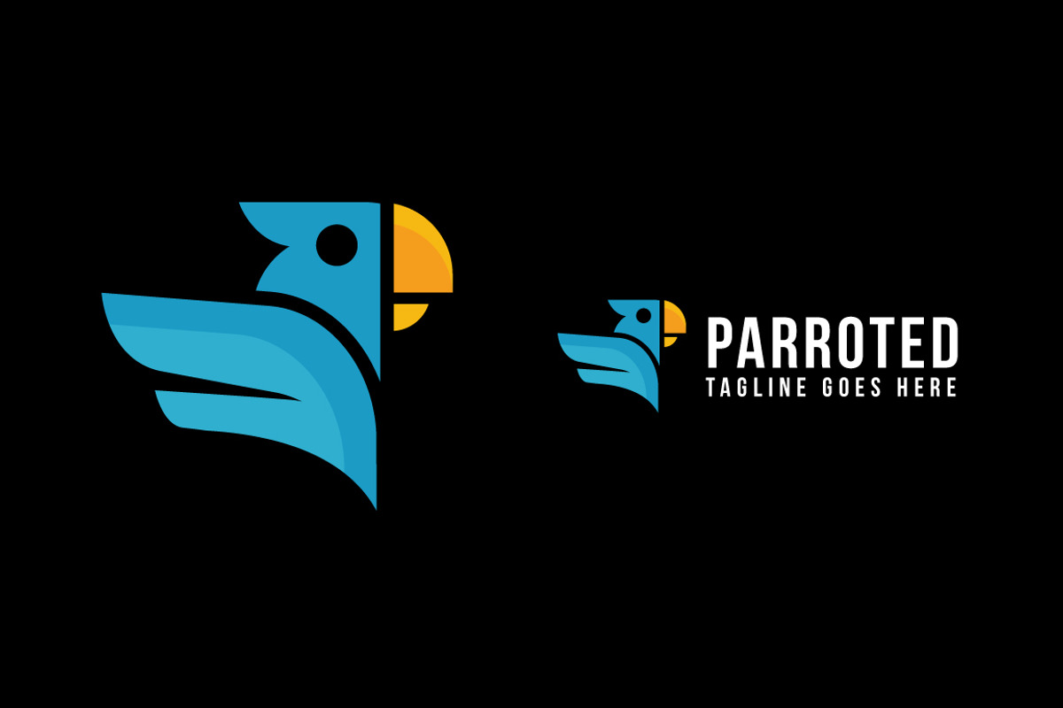 Parrot Logo Template, a Branding & Logo Template by emotions76 (Photo 2 of 3)