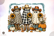 Cowboy Ghost PNG,Halloween Leopard, a Seasonal Illustration by Libby Wishes (Thumbnail 1 of 3)