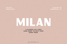 Milan | A Vintage Sans Serif