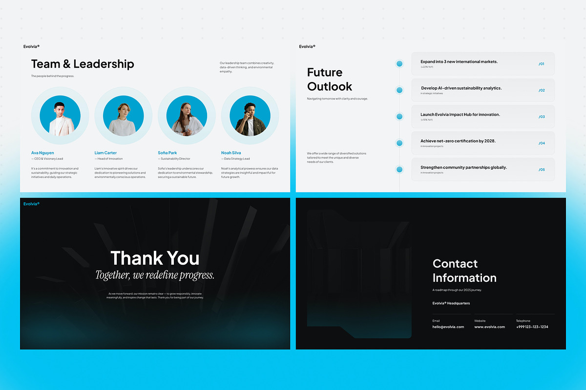 Annual Report Powerpoint Template, a Presentation Template by Eklip Studio (Photo 5 of 5)