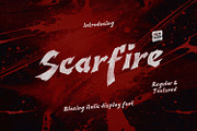 Scarfire - Display Font, a Blackletter Font by tkzgraphic (Thumbnail 1 of 9)