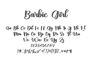 Barbie Girl - Handwriting Font