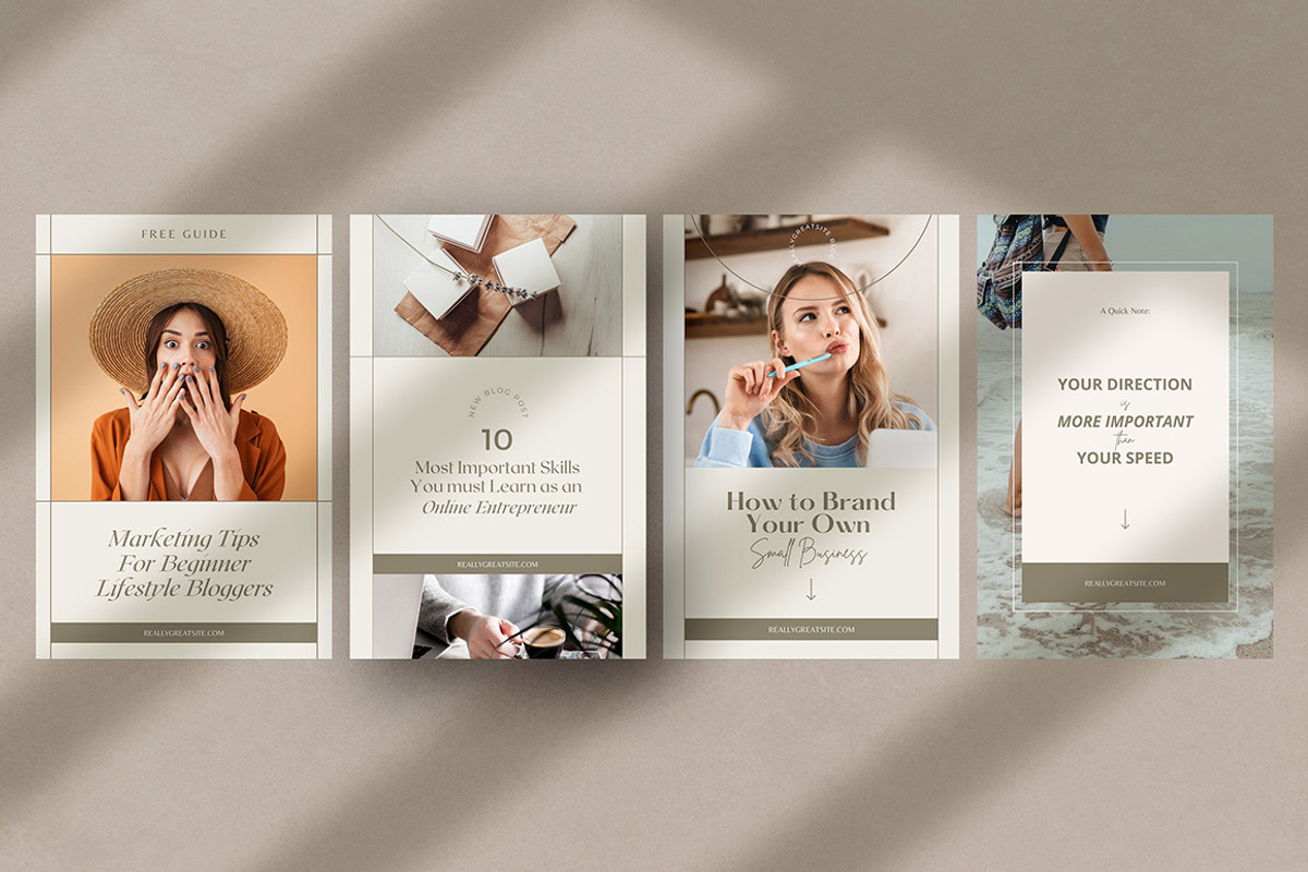 CANVA Aesthetic Pinterest Templates, a Social Media Template by AndrewPixel (Photo 8 of 10)