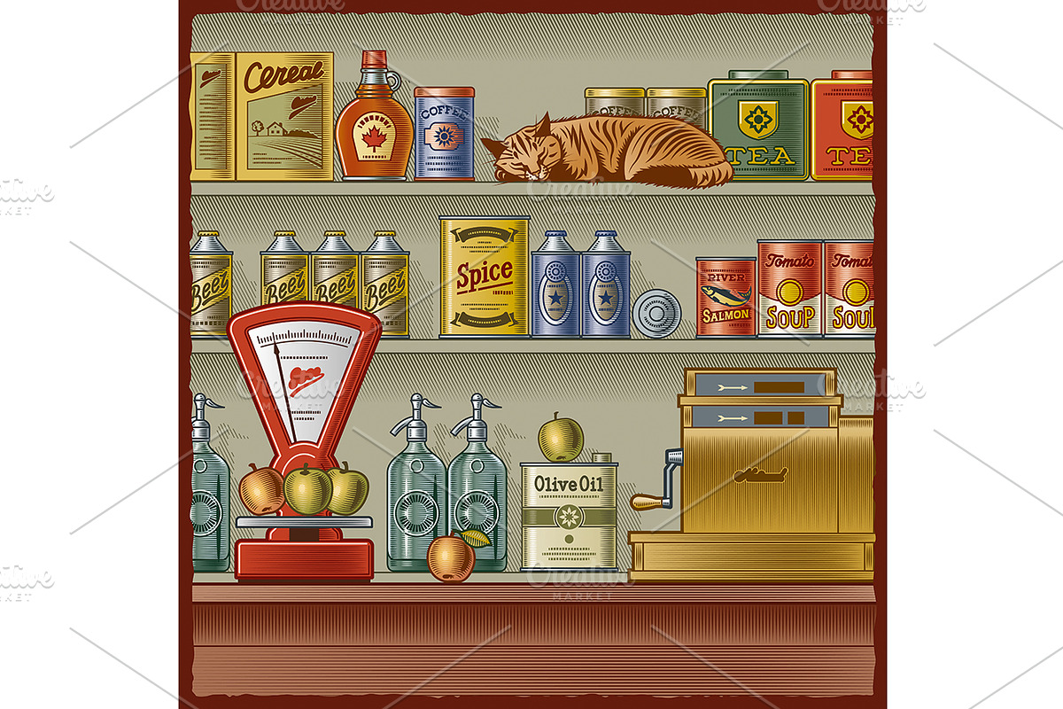 Retro Store, a Food Illustration by Retro Graphics (Photo 2 of 2)