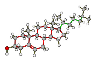 Cholesterol molecule, a Healthcare Illustration by Leonid Andronov