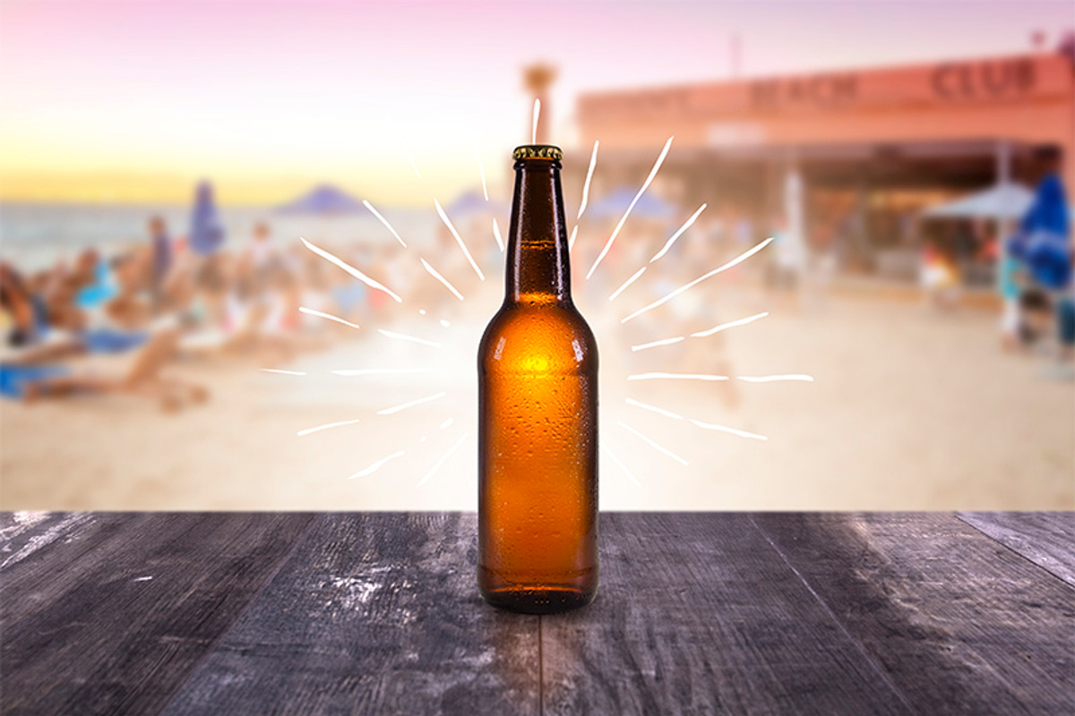 Isolated beer bottle mock-up, a Product Mockup by 1baranov (Photo 3 of 3)