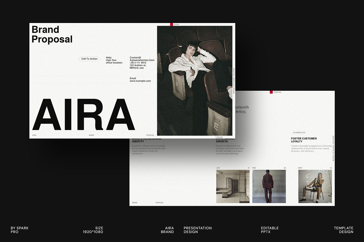 AIRA | Brand Proposal, a Presentation Template by SparkPro (Photo 1 of 8)