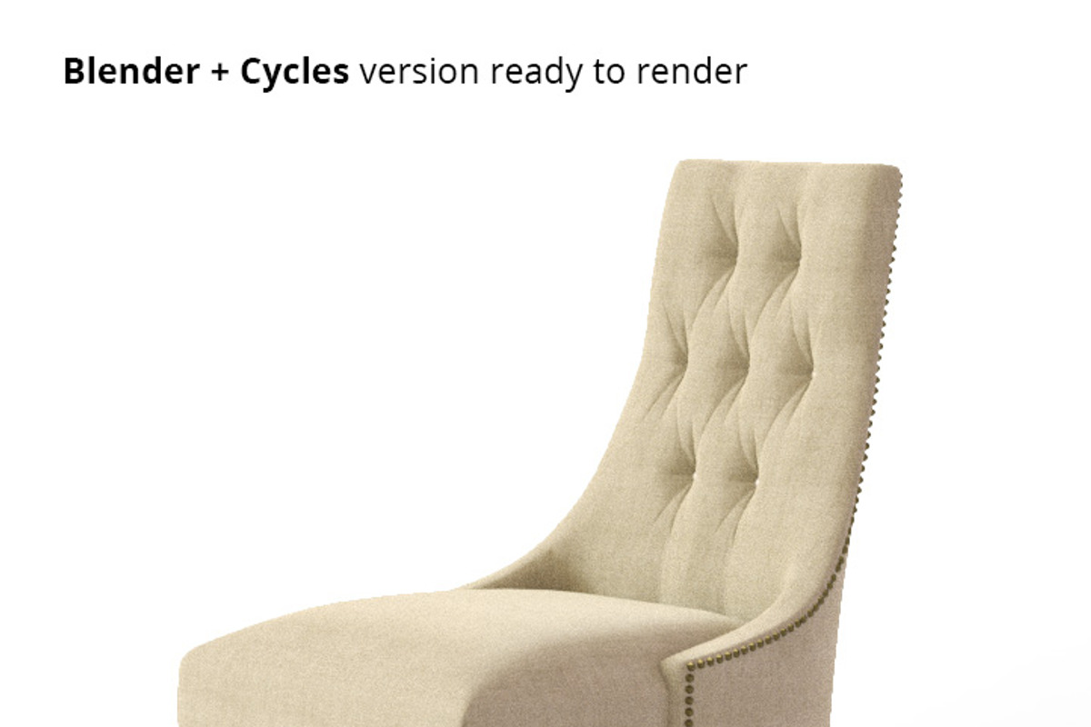 Baker Ritz Dining Chair, a Furniture 3D Model by WidhiMuttaqien (Photo 9 of 9)