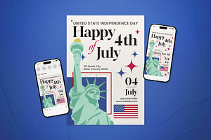 United State Independence Day Flyer, a Flyer Template by The Good Store