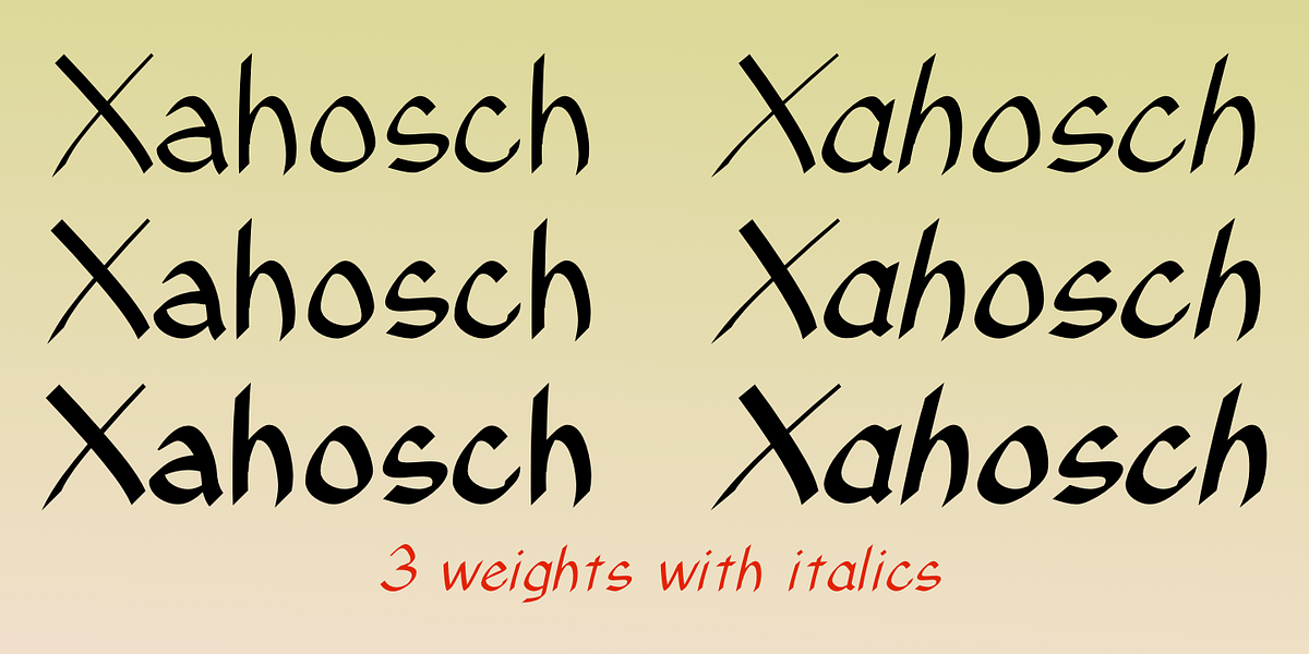 Xahosch, a Handwritten Font by Ingrimayne Type (Photo 3 of 9)