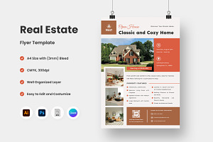 Modern Real Estate Flyer Template V1, a Flyer Template by twinstd