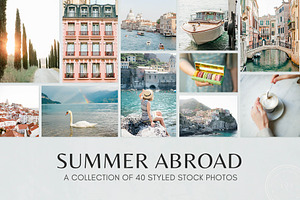 Summer Abroad Photo Stock Bundle