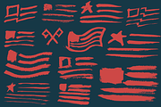 45 Hand Painted USA Elements, an Object Graphic by GhostlyPixels (Thumbnail 3 of 6)