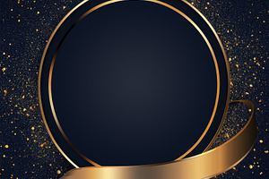 Gold-ribboned circle design, a Photo by Beautiful things