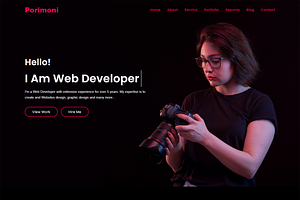 Photography Website HTML Theme