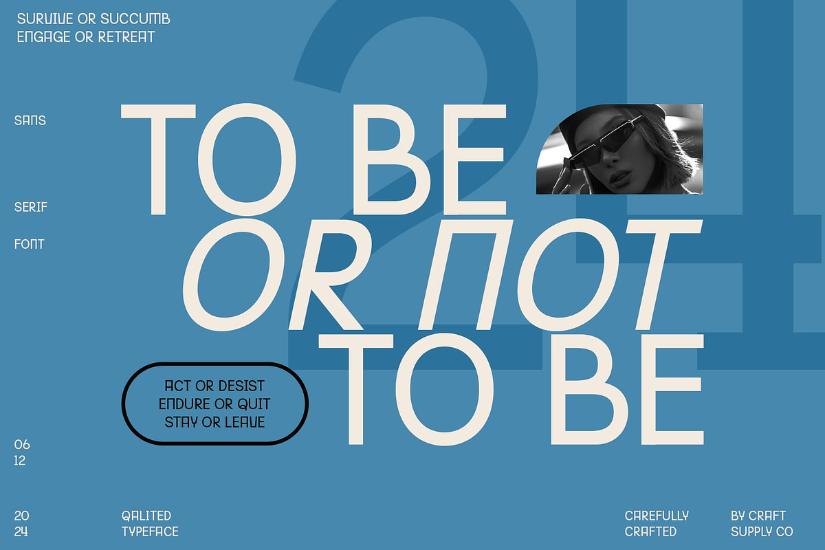 Qalited – Industrial Font, a Sans Serif Font by Craft Supply Co. (Photo 3 of 8)
