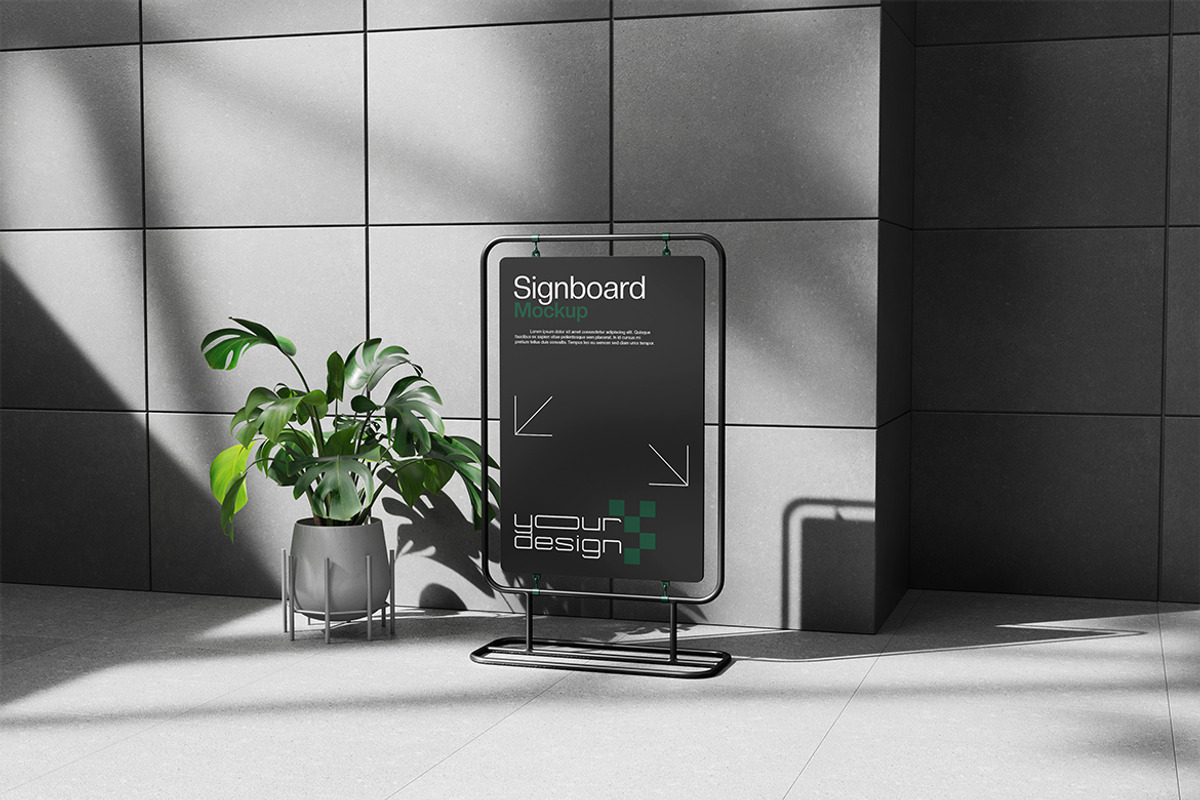 Signboard Mockup, a Product Mockup by Pixie Creative (Photo 3 of 4)