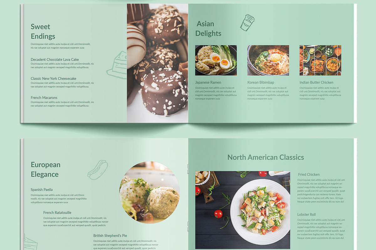 Professional Cookbook Recipe Layout, a Brochure Template by MightyDesign (Photo 5 of 9)