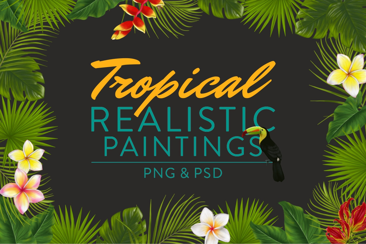 Tropical Realistic Paintings, a Decorative Illustration by Storyteller Imagery (Photo 1 of 16)