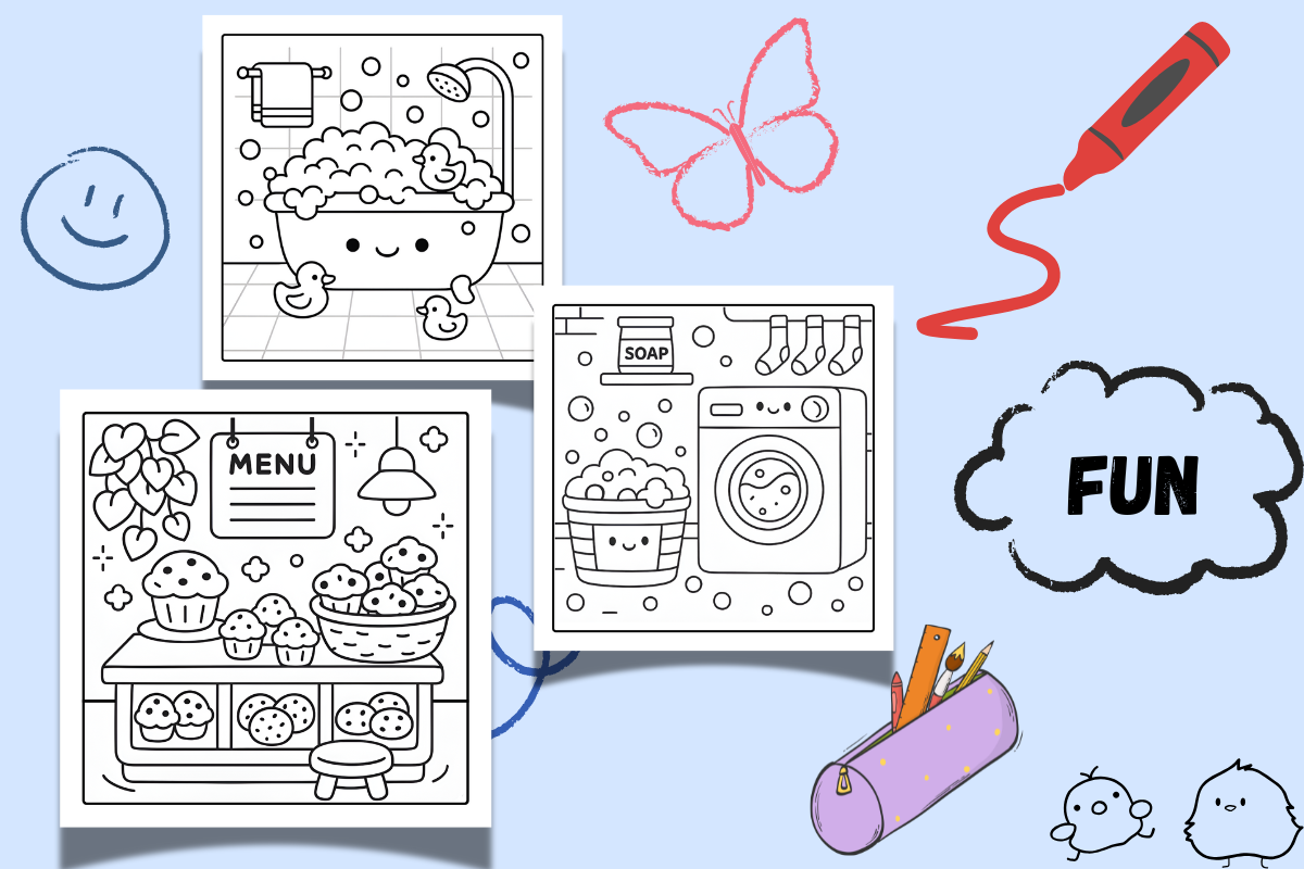 Kawaii Corners Coloring page –31 PNG, an Object Illustration by Smillyy Threads (Photo 4 of 9)