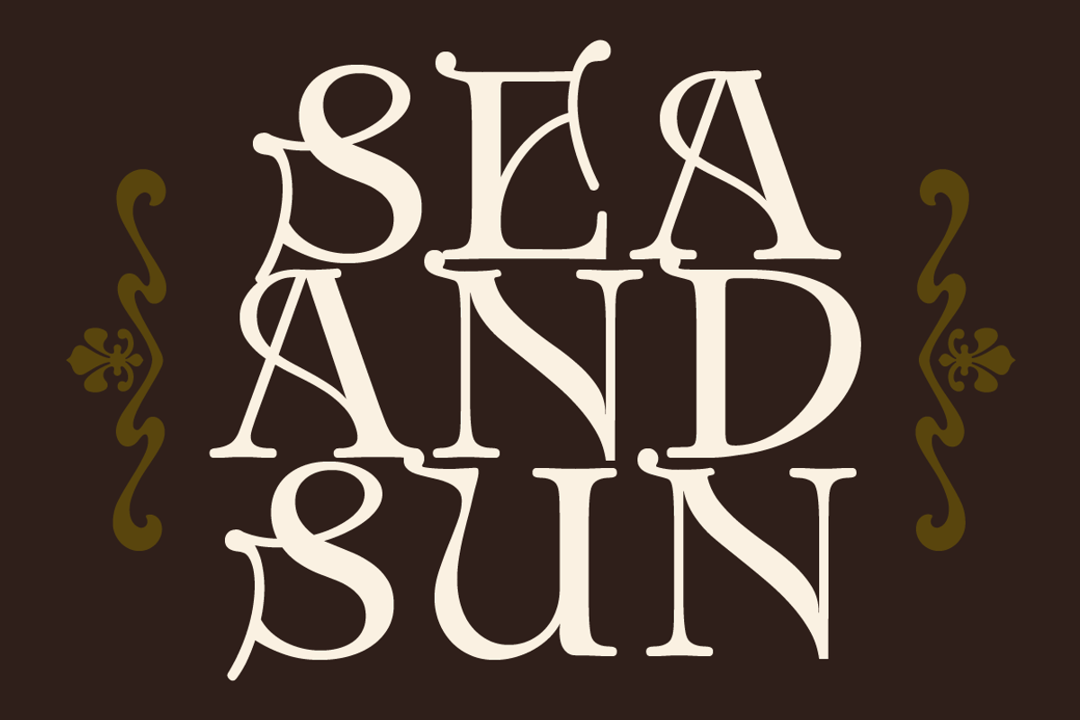 Anges - stylistic Art Nouveau font, a Serif Font by TypeFaith Fonts (Photo 2 of 13)