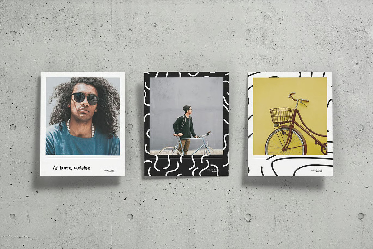 Instant Frame Mockup, an Advertising Mockup by zippypixelstudio (Photo 9 of 16)