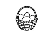 Easter Basket Vector Silhouette Bund, an Illustration by Designs_River (Thumbnail 29 of 51)