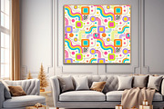 Dopamine Geometric Digital Paper, a Background Graphic by LA Design (Thumbnail 9 of 10)