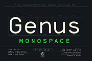 Genus - Monospace Sans Serif Font, a Sans Serif Font by Artistic & Unique (Thumbnail 8 of 15)