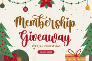 Christmas Ambience, a Script Font by Mozatype (Thumbnail 3 of 10)
