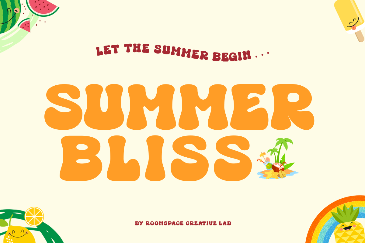 Thick Buns Decorative Display Font, a Sans Serif Font by roomspace creative lab (Photo 4 of 12)
