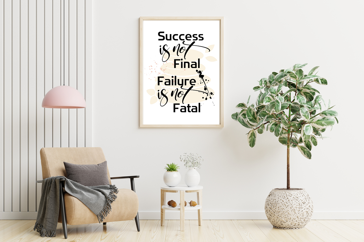 success printable wall art quote, a Poster Template by Digiteve (Photo 5 of 6)