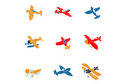 Airplanes. 30 vector patterns, a Pattern Graphic by Alena Stoyko design (Thumbnail 3 of 13)
