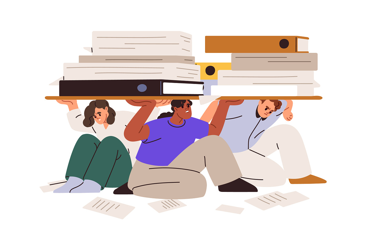 Paperwork, bureaucracy concept set, a Work Illustration by Good Studio (Photo 3 of 5)