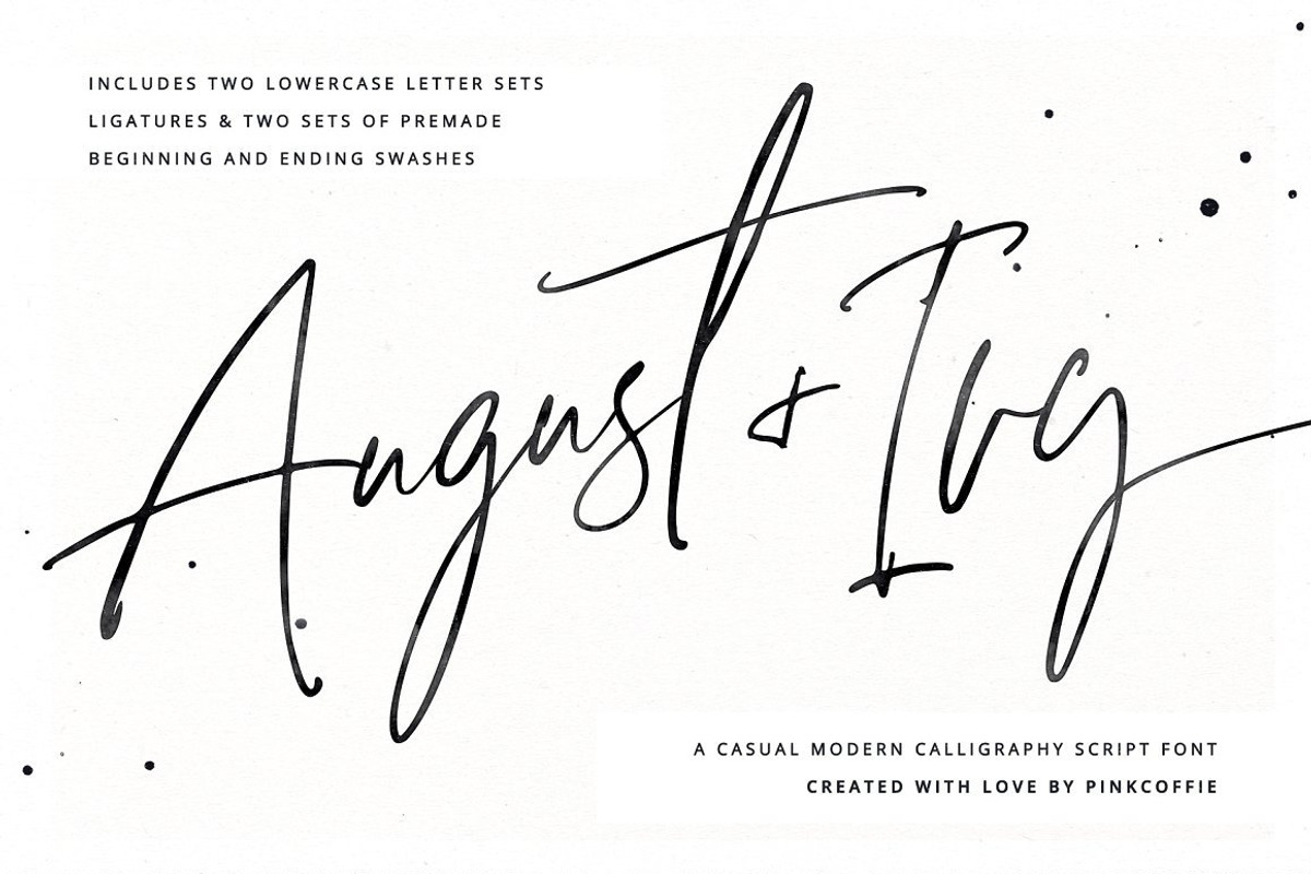 Modern Font & Logo Bundle - 85%Off, a Script Font by Pink Coffie (Photo 3 of 65)