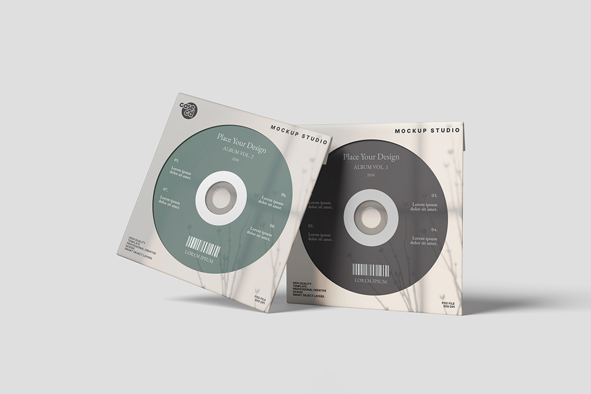 Minimalist CD Case Mockup, an Advertising Mockup by bimockup (Photo 6 of 6)