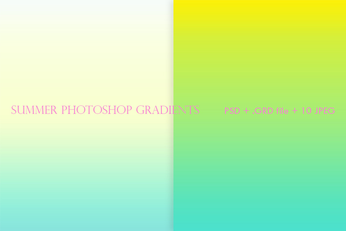 SUMMER GRADIENTS for Photoshop, a Background Graphic by Futurel