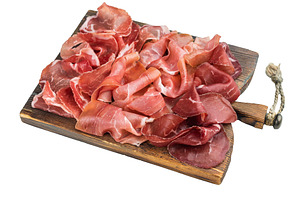 Italian charcuterie mix with prosciutto, coppa and bresaola arra, a Food & Drink Photo by composter-box@mail.ru
