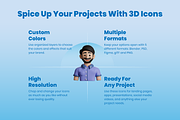 3D Family Icons, a Characters & Person 3D Model by Flat Icons (Thumbnail 4 of 8)