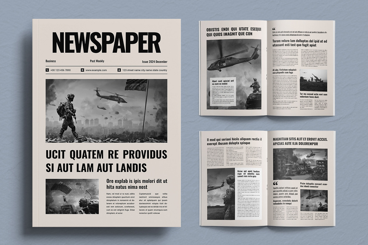 Newsletter Magazine Design Layout, a Magazine Template by ContestDesign (Photo 1 of 3)