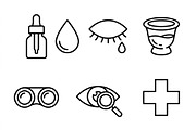 Bundles Set Optical Store Icons, an Outline Icon by adenpinkstore (Thumbnail 10 of 44)