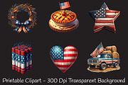 Rustic 4th of July Clipart, an Illustration by RobertsArt (Thumbnail 6 of 7)
