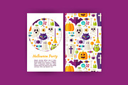 Halloween Party Vector Flat Banners, a Flyer Template by Anna_leni (Thumbnail 2 of 6)