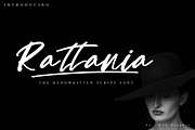 Rattania - Handwritten Script Font, a Script Font by NTC Graphic (Thumbnail 1 of 6)