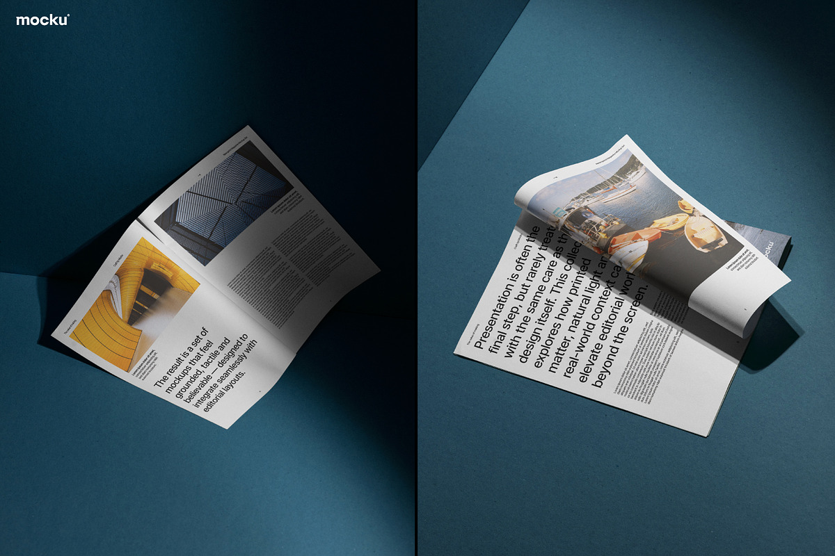 Newsprint Magazine Mockup Set, a Books & Magazine Mockup by Mocku (Photo 10 of 21)