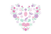 Hand drawn floral elements, a Decorative Illustration by Tkoko vectors & patterns (Thumbnail 5 of 8)