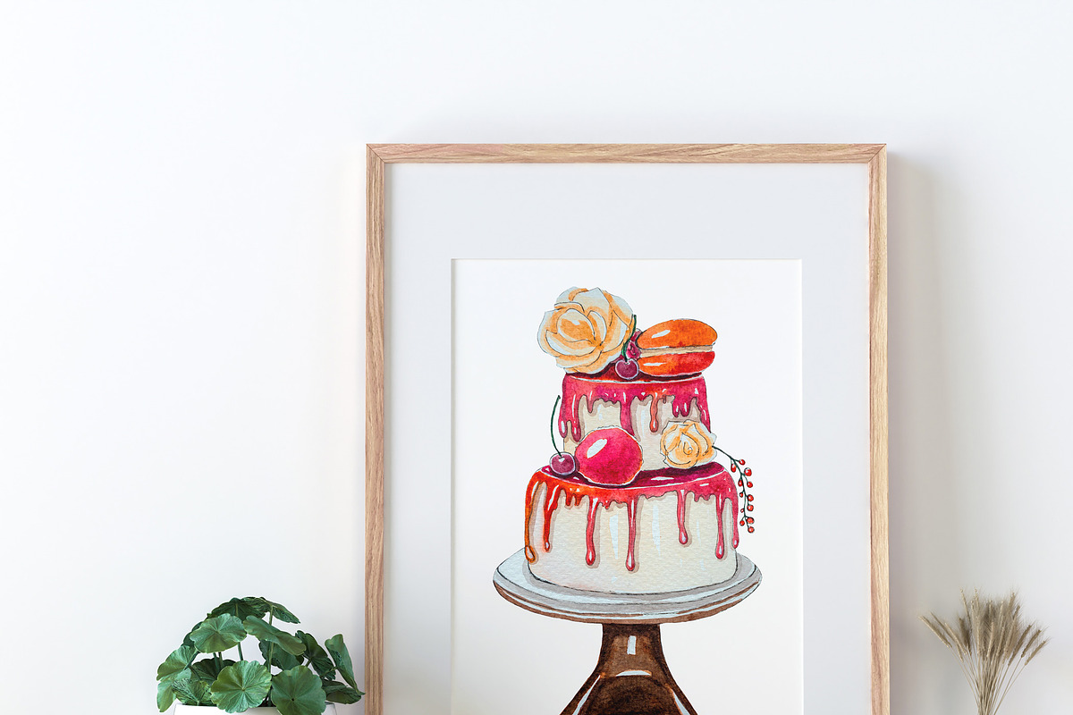 Lavender wedding watercolor clipart, an Illustration by AnastasiaWatercolor (Photo 6 of 7)