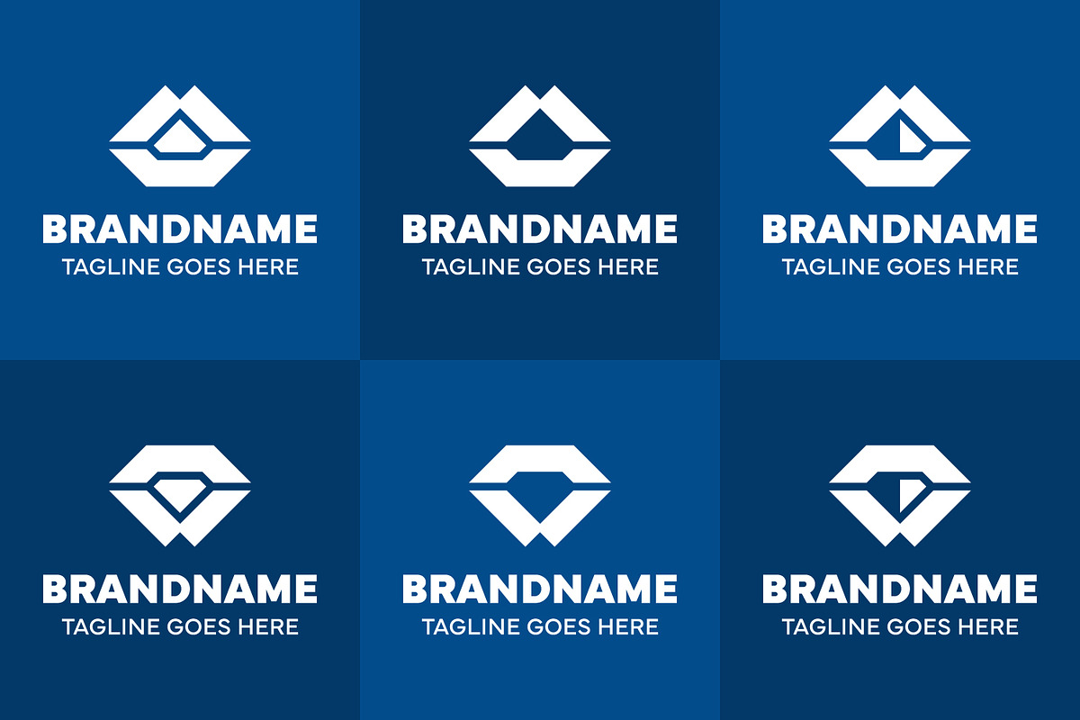 Letter W or M Diamond Logo Set, a Branding & Logo Template by Pray Art Design Studio (Photo 2 of 2)